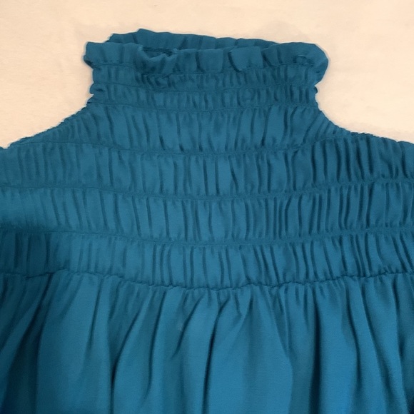 Venus XS High neck, back tie, beautiful long sleeve blouse - Picture 4 of 8